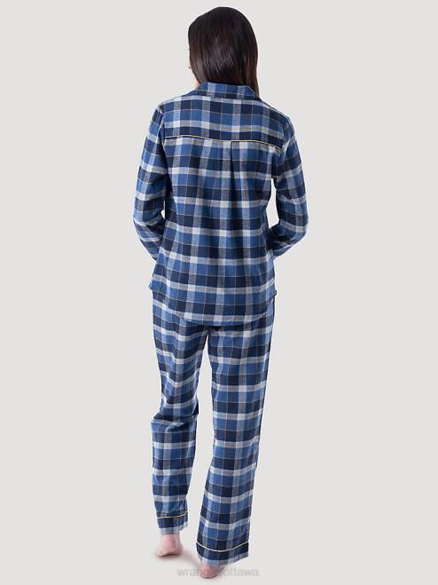 Wrangler Clothing Blue (112330414) Women Merry Plaid Sleep Set 8V2H929