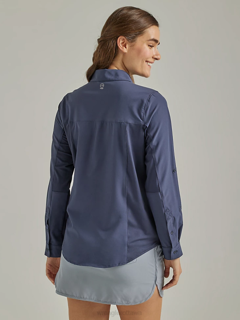 Wrangler Clothing Blue Nights (112333894) Women ATG By Trail Shirt 8V2H887