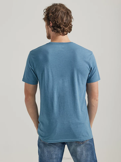 Wrangler Clothing Burgundy (3W710BG) Men RIGGS Workwear Long Sleeve Pocket T-Shirt 8V2H274