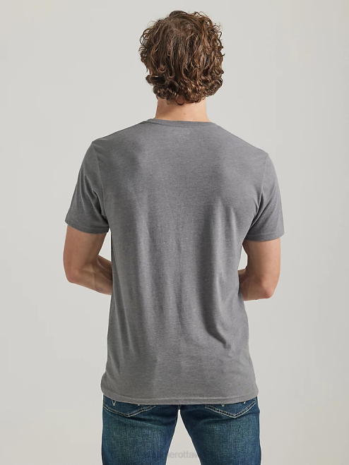 Wrangler Clothing Burgundy (3W710BG) Men RIGGS Workwear Long Sleeve Pocket T-Shirt 8V2H274