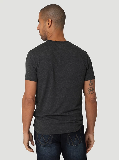 Wrangler Clothing Burgundy (3W710BG) Men RIGGS Workwear Long Sleeve Pocket T-Shirt 8V2H274