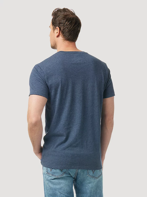 Wrangler Clothing Burgundy (3W710BG) Men RIGGS Workwear Long Sleeve Pocket T-Shirt 8V2H274