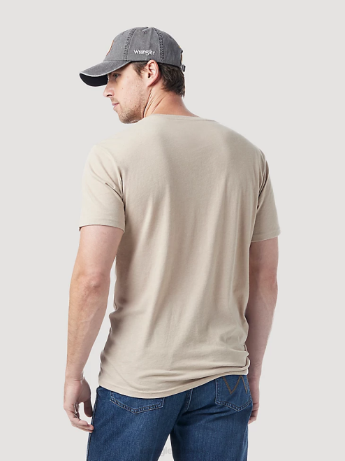 Wrangler Clothing Burgundy (3W710BG) Men RIGGS Workwear Long Sleeve Pocket T-Shirt 8V2H274