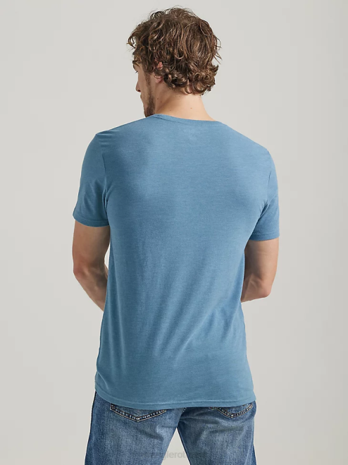 Wrangler Clothing Burgundy (3W710BG) Men RIGGS Workwear Long Sleeve Pocket T-Shirt 8V2H274