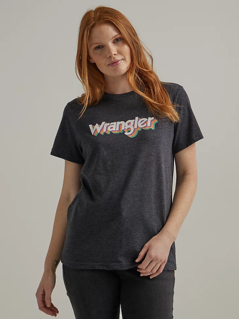 Wrangler Clothing Caviar (112335909) Women Classic Ringer Tee 8V2H872