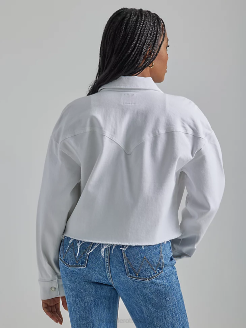 Wrangler Clothing Celestial (112334741) Women Western Crop Shacket 8V2H858