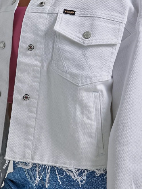 Wrangler Clothing Celestial (112334741) Women Western Crop Shacket 8V2H858