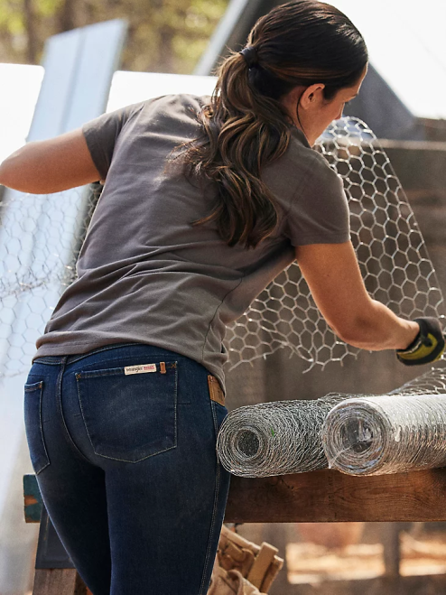 Wrangler Clothing Charcoal (3WF70CH) Women RIGGS Workwear Short Sleeve Performance T-Shirt 8V2H877