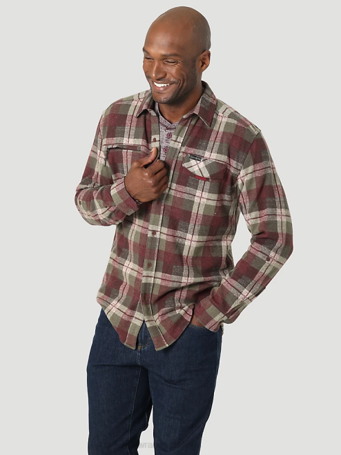 Wrangler Clothing Cherry Creek (112331239) Men ATG By Breeze Shirt 8V2H639