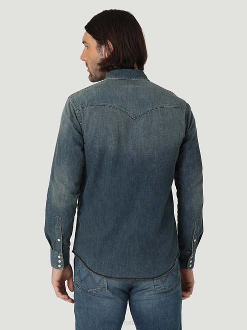 Wrangler Clothing Clay Washed (112319084) Men Heritage Workshirt 8V2H476