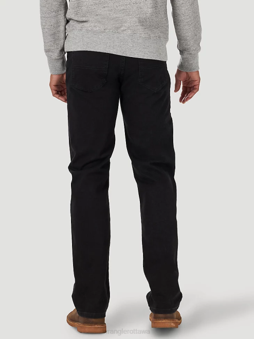 Wrangler Clothing Coal Black (10ZM1CSCB) Men Authentics Regular Fit Comfort Waist Jean 8V2H207