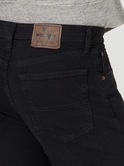 Wrangler Clothing Coal Black (10ZM1CSCB) Men Authentics Regular Fit Comfort Waist Jean 8V2H207