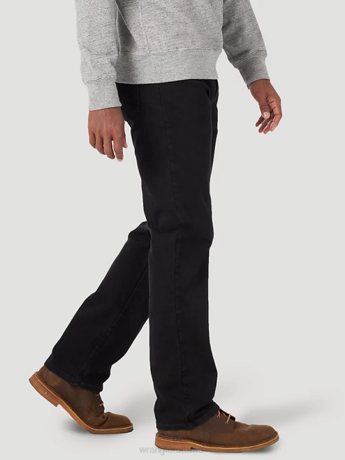 Wrangler Clothing Coal Black (10ZM1CSCB) Men Authentics Regular Fit Comfort Waist Jean 8V2H207