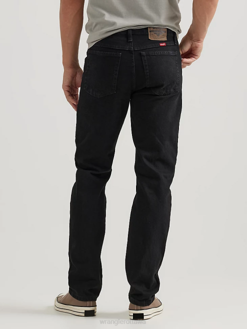 Wrangler Clothing Coal Black (96501CB) Men Five Star Premium Denim Regular Fit Jean 8V2H92