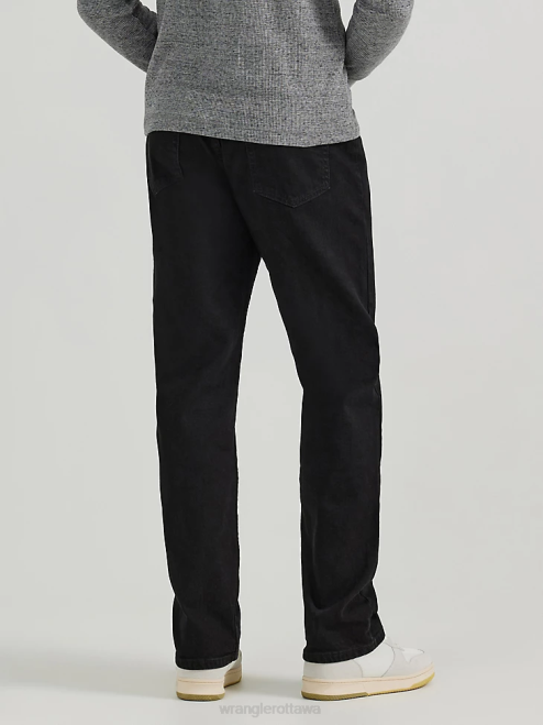 Wrangler Clothing Coal Black (97FXVCB) Men Five Star Premium Denim Flex for Comfort Relaxed Fit Jean 8V2H82