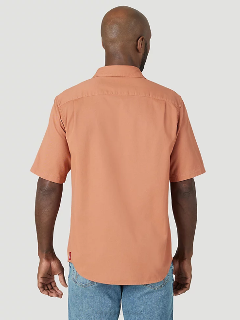 Wrangler Clothing Copper Brown (112315228) Men Epic Soft Flex Twill Shirt 8V2H362