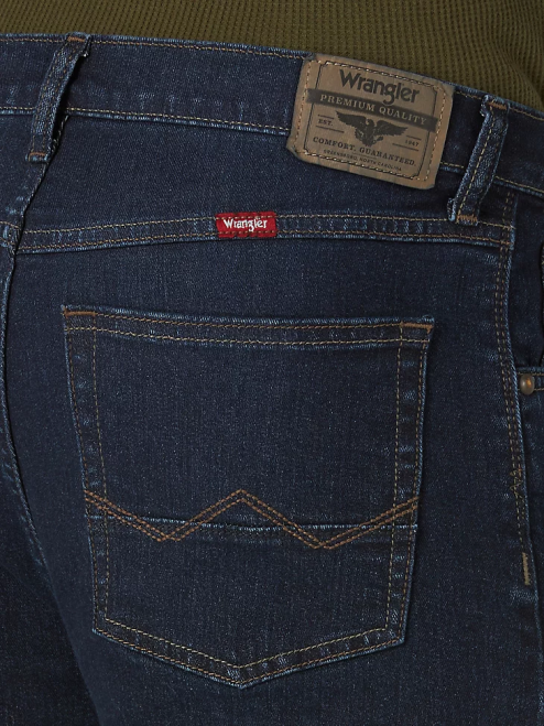 Wrangler Clothing Dark Colbalt (92SSWDB) Men Five Star Premium Slim Straight Jean 8V2H160