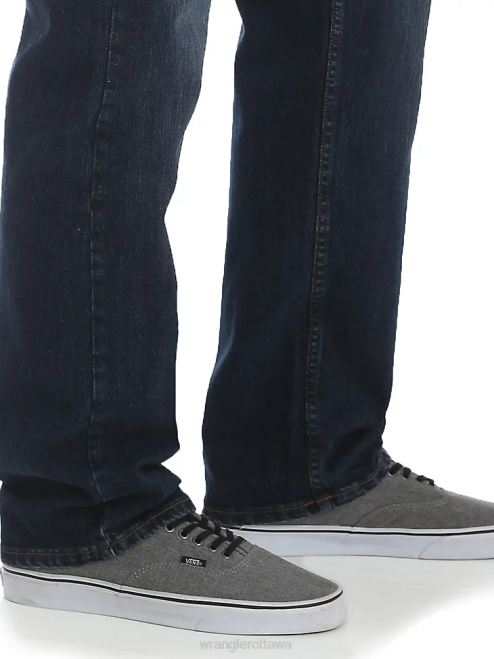Wrangler Clothing Dark Denim (97FXWXD) Men Five Star Premium Denim Flex for Comfort Relaxed Fit Jean 8V2H83