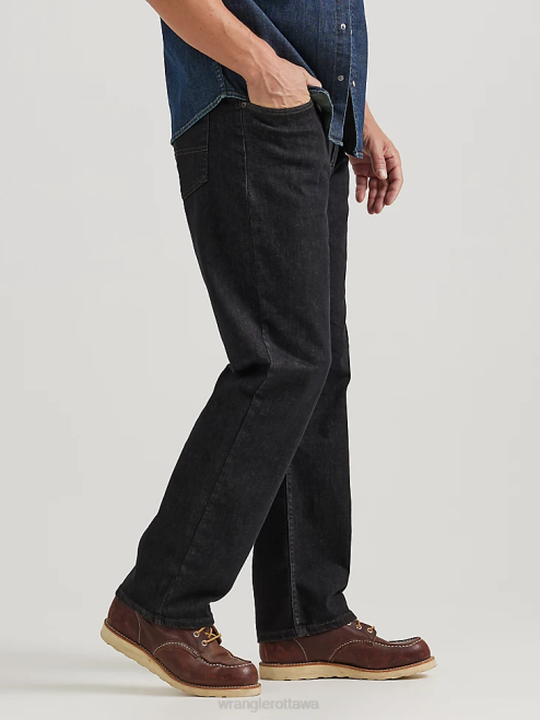 Wrangler Clothing Dark Denim (ZM3CSDD) Men Authentics Relaxed Fit Comfort Flex Jean 8V2H201