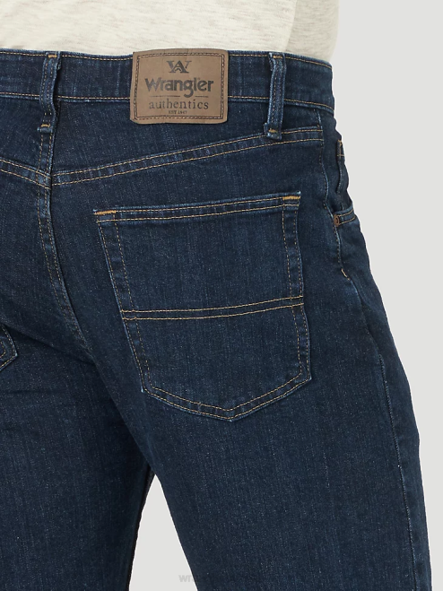 Wrangler Clothing Dark Indigo (10ZM1CSDI) Men Authentics Regular Fit Comfort Waist Jean 8V2H205