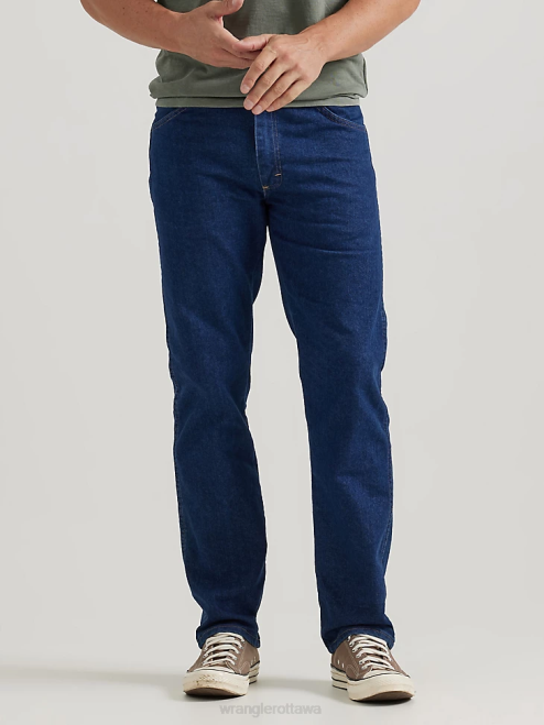 Wrangler Clothing Dark Indigo (85498PS) Men Five Star Premium Regular Flex Fit Jean 8V2H189
