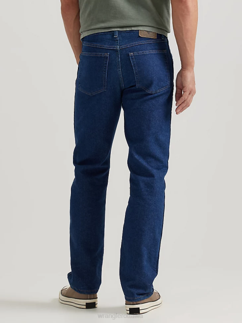 Wrangler Clothing Dark Indigo (85498PS) Men Five Star Premium Regular Flex Fit Jean 8V2H189