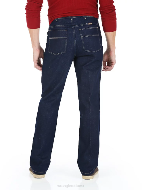 Wrangler Clothing Dark Indigo (85498PS) Men Five Star Premium Regular Flex Fit Jean 8V2H189