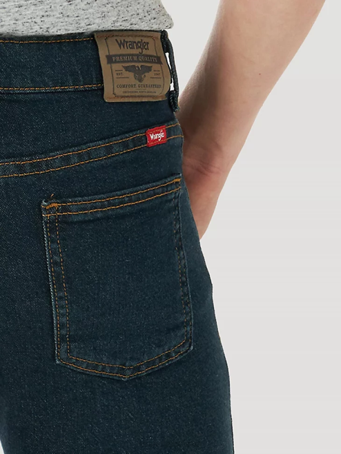 Wrangler Clothing Dark Night (5WNLWDT) Boys Five Star Flex Straight Leg Jean 8V2H1001