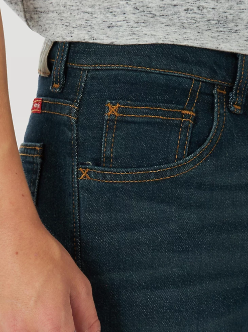 Wrangler Clothing Dark Night (5WNLWDT) Boys Five Star Flex Straight Leg Jean 8V2H1001