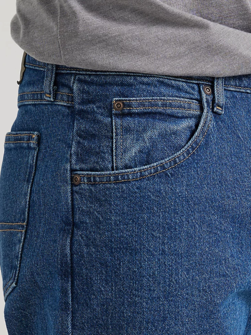 Wrangler Clothing Dark Stonewash (10ZM200DX) Men Authentics Relaxed Fit Flex Jean 8V2H102