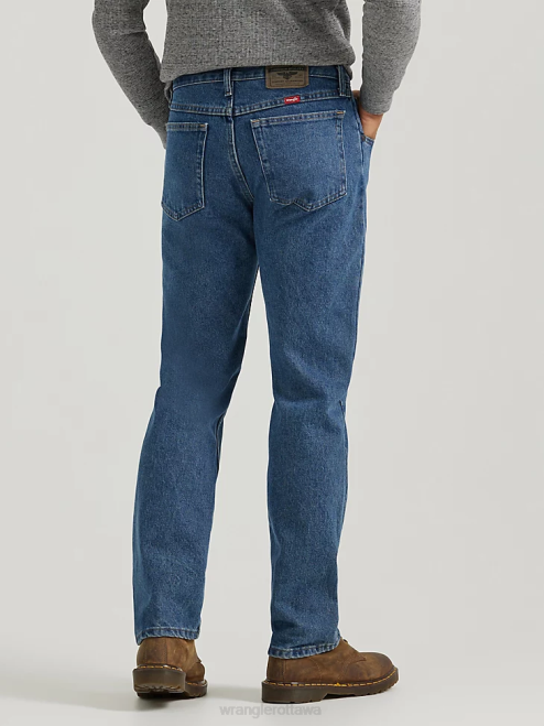 Wrangler Clothing Dark Stonewash (96501DS) Men Five Star Premium Denim Regular Fit Jean 8V2H91
