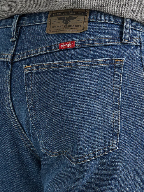 Wrangler Clothing Dark Stonewash (96501DS) Men Five Star Premium Denim Regular Fit Jean 8V2H91