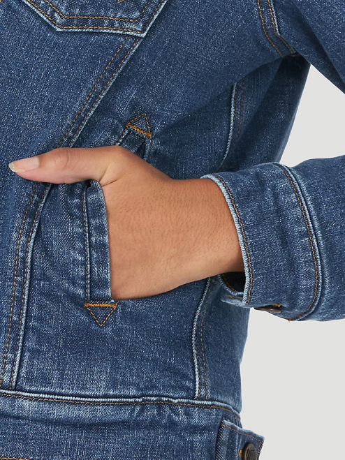 Wrangler Clothing Denim (LWJ320D) Women Retro Sherpa Lined Western Jacket 8V2H869