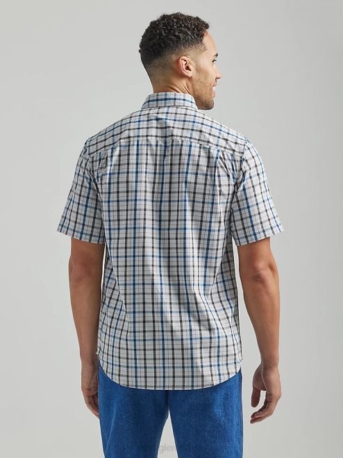 Wrangler Clothing Downpour (112325152) Men RIGGS Workwear Plaid Work Shirt 8V2H672