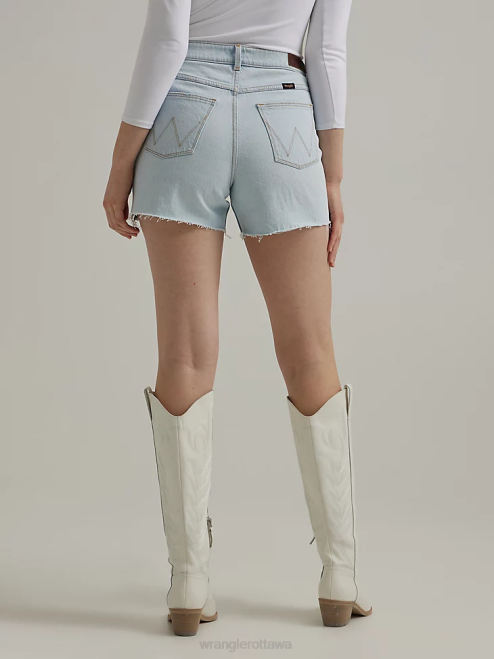Wrangler Clothing Dream Blue (112333794) Women High Rise Mid Thigh Short 8V2H825