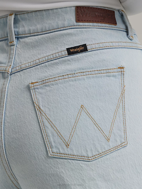 Wrangler Clothing Dream Blue (112333794) Women High Rise Mid Thigh Short 8V2H825