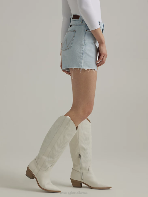 Wrangler Clothing Dream Blue (112333794) Women High Rise Mid Thigh Short 8V2H825