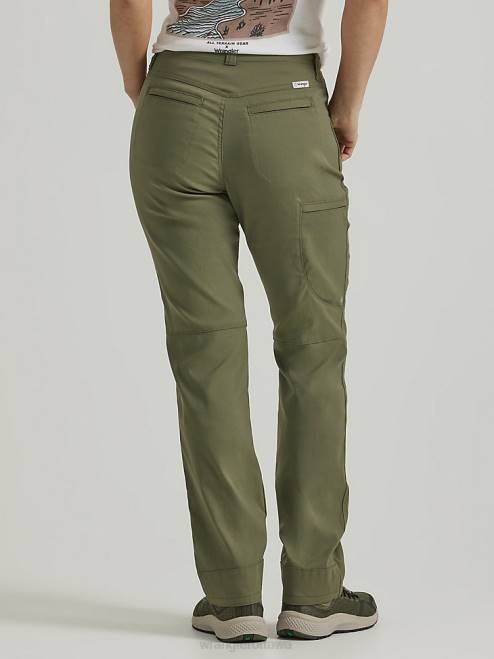 Wrangler Clothing Dusty Olive (112333734) Women ATG by Slim Utility Pant 8V2H816