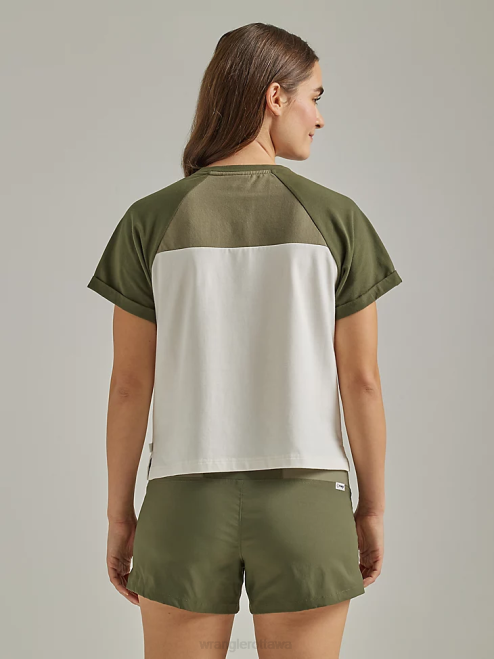 Wrangler Clothing Dusty Olive (112333892) Women ATG By Compass Tee 8V2H904
