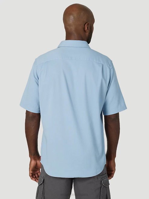 Wrangler Clothing Faded Blue (112315227) Men Epic Soft Flex Twill Shirt 8V2H361