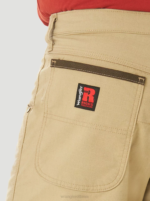 Wrangler Clothing Golden Khaki (3W341GK) Men RIGGS Workwear Regular Fit Work Short 8V2H663