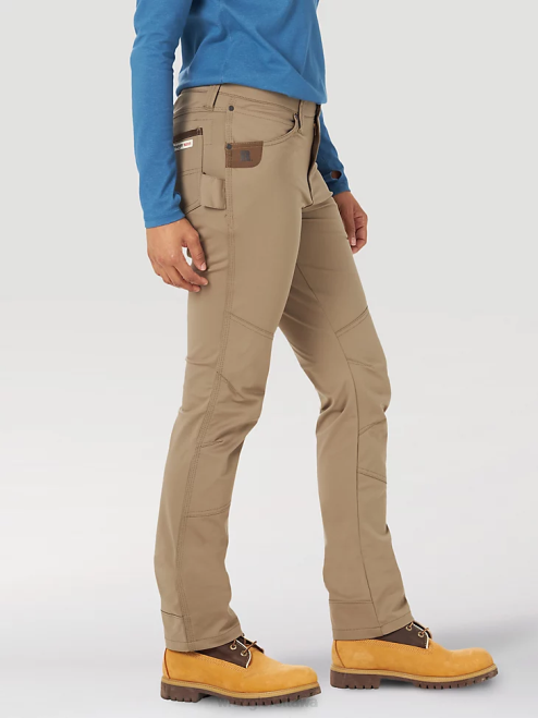 Wrangler Clothing Golden Khaki (3WF60GK) Women RIGGS Workwear Ripstop Ranger Cargo Pant 8V2H820