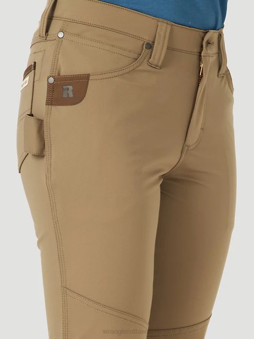 Wrangler Clothing Golden Khaki (3WF60GK) Women RIGGS Workwear Ripstop Ranger Cargo Pant 8V2H820