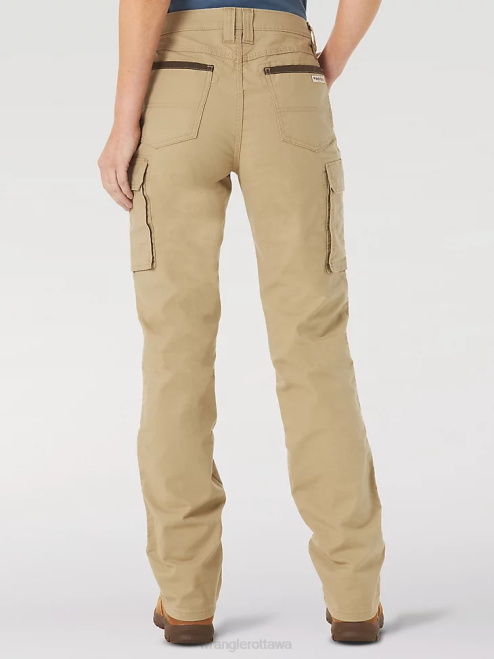 Wrangler Clothing Golden Khaki (3WF60GK) Women RIGGS Workwear Ripstop Ranger Cargo Pant 8V2H820