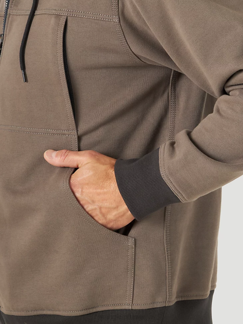 Wrangler Clothing Granite Grey (3W196GY) Men RIGGS Workwear Tough Layers Full Zip Work Hoodie 8V2H508