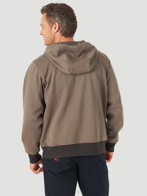 Wrangler Clothing Granite Grey (3W196GY) Men RIGGS Workwear Tough Layers Full Zip Work Hoodie 8V2H508