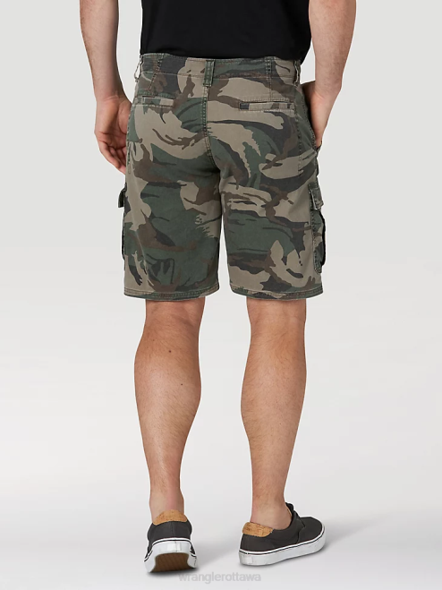 Wrangler Clothing Green Camo (10ZM6ACGB) Men Authentics Stretch Cargo Short 8V2H561