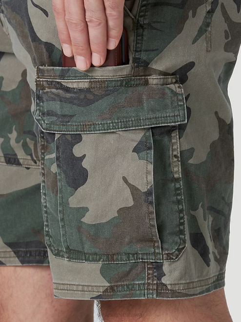 Wrangler Clothing Green Camo (10ZM6ACGB) Men Authentics Stretch Cargo Short 8V2H561