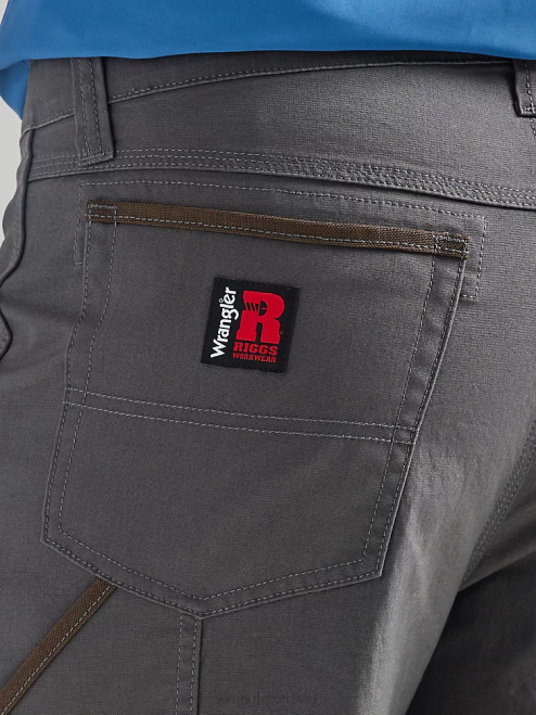 Wrangler Clothing Grey Pinstripe (112325410) Men RIGGS Workwear Utility Relaxed Short 8V2H674