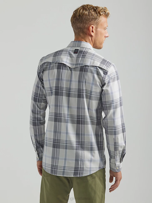 Wrangler Clothing Gunnison River (112331265) Men ATG Western Shirt 8V2H452